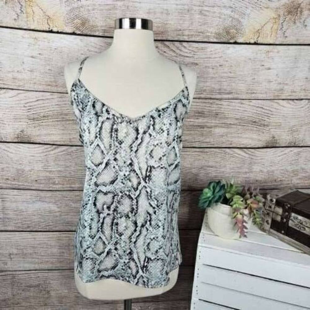 5/$25 Cara Santana Animal Print Cami V Neck Spaghetti Strap Top‎ Size XL